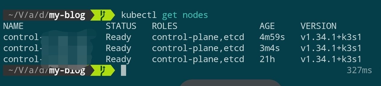 加入更多控制节点后的集群状态