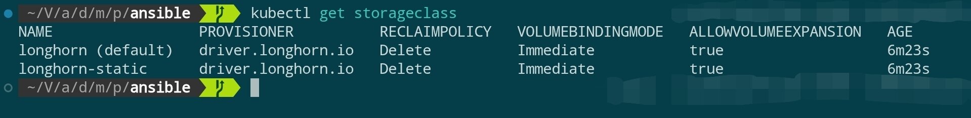 Longhorn 组件运行状态截图